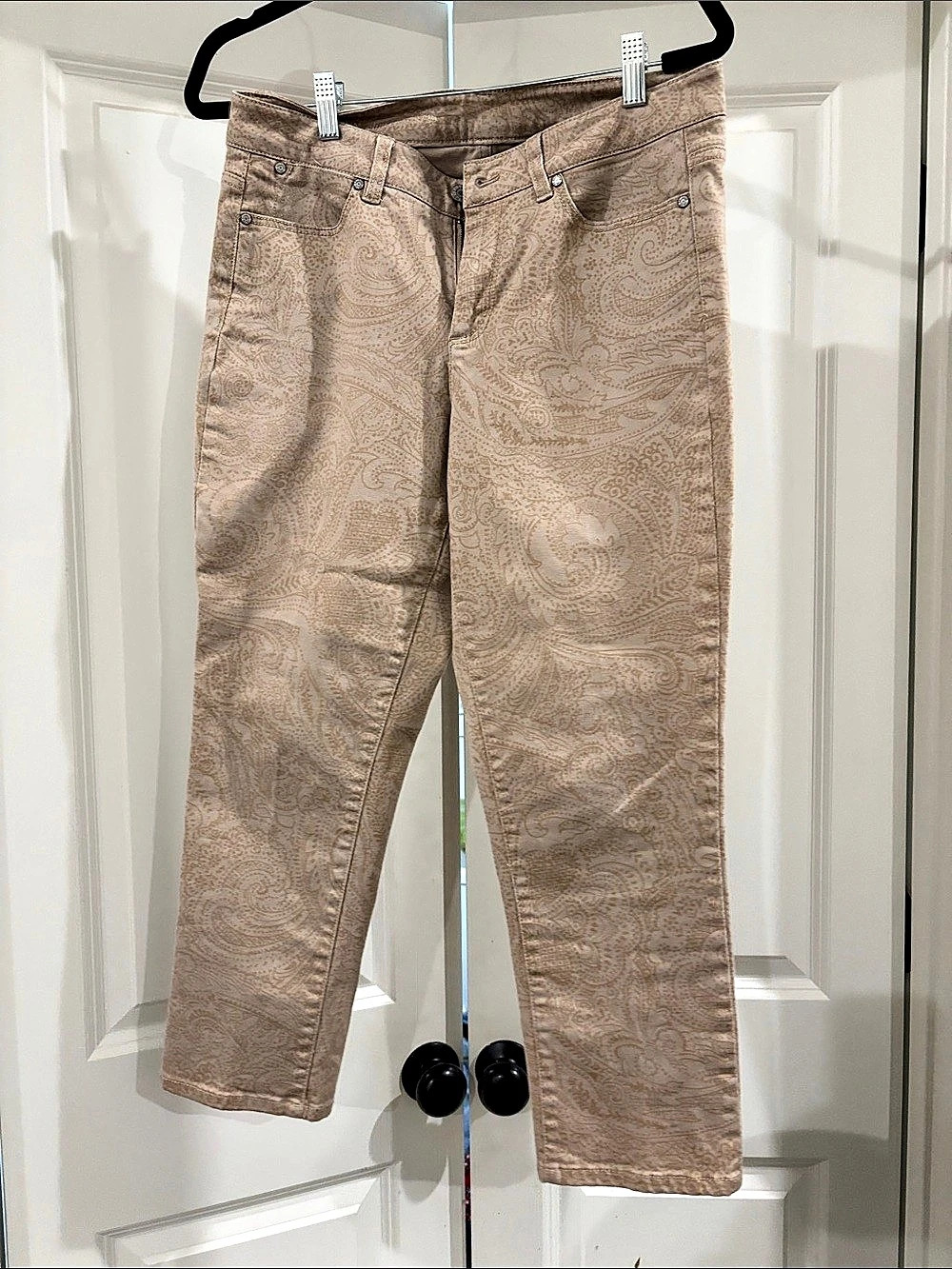 Talbots Perfect Crop Pants - Paisley Brown
